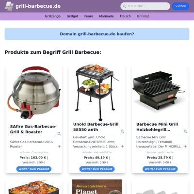 Screenshot grill-barbecue.de