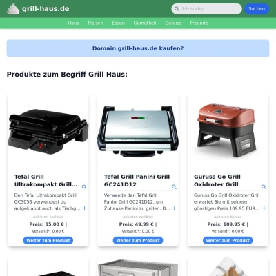 Screenshot grill-haus.de