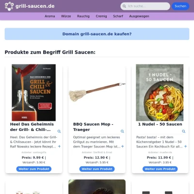 Screenshot grill-saucen.de