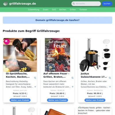 Screenshot grillfahrzeuge.de