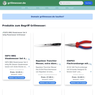 Screenshot grillmesser.de