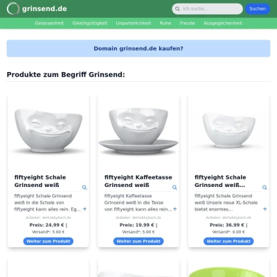 Screenshot grinsend.de