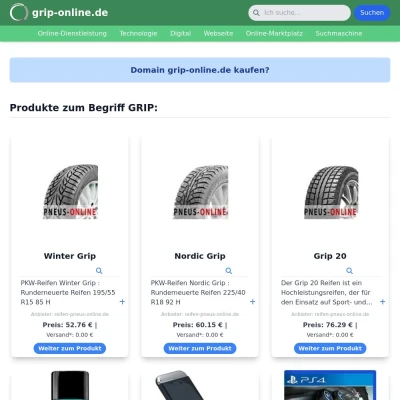 Screenshot grip-online.de