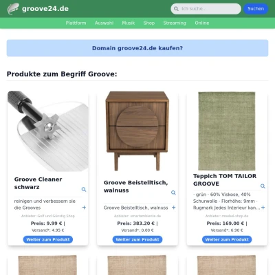 Screenshot groove24.de