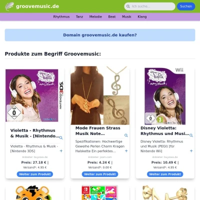 Screenshot groovemusic.de