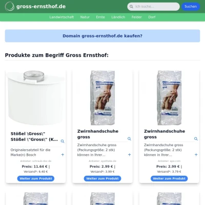 Screenshot gross-ernsthof.de