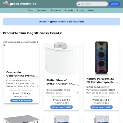 Screenshot gross-events.de