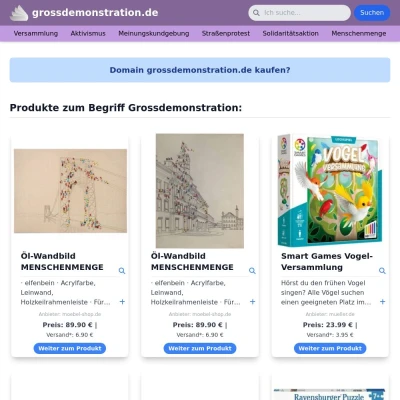 Screenshot grossdemonstration.de