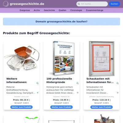 Screenshot grossegeschichte.de