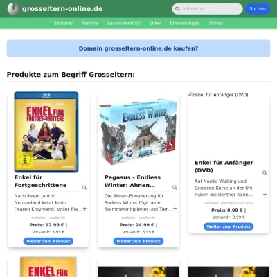 Screenshot grosseltern-online.de