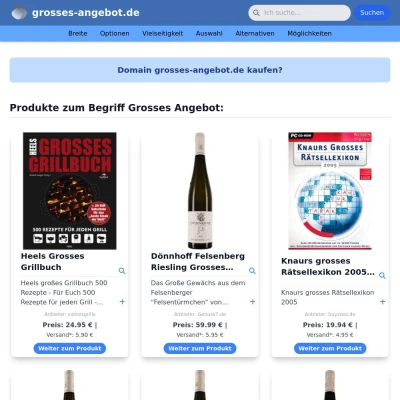 Screenshot grosses-angebot.de