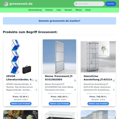 Screenshot grossevent.de