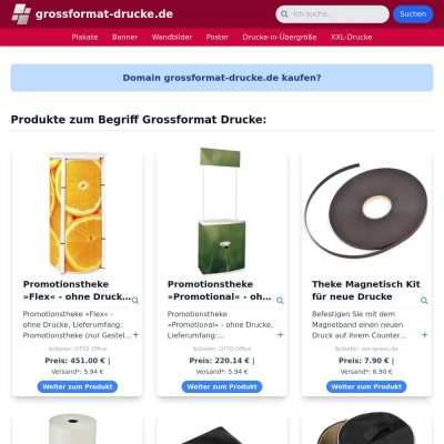 Screenshot grossformat-drucke.de