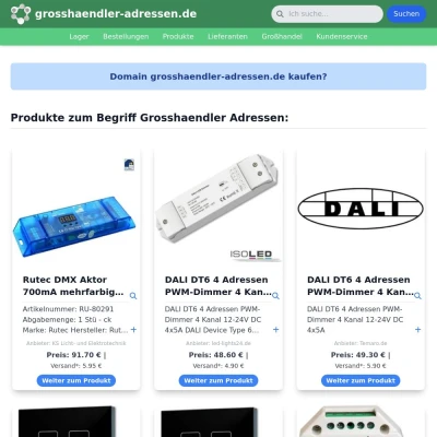 Screenshot grosshaendler-adressen.de