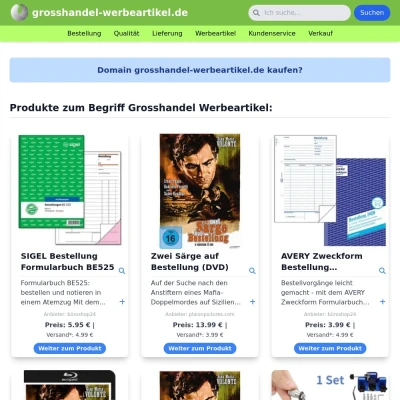 Screenshot grosshandel-werbeartikel.de