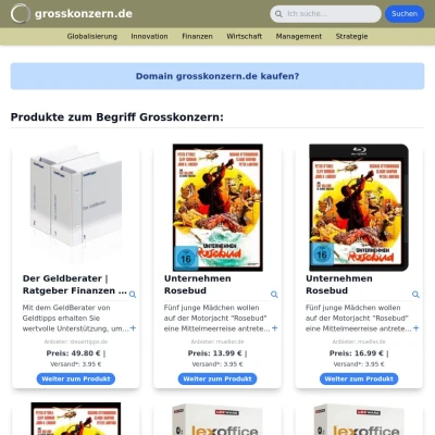 Screenshot grosskonzern.de