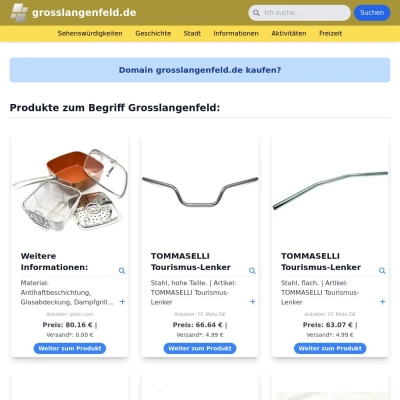 Screenshot grosslangenfeld.de