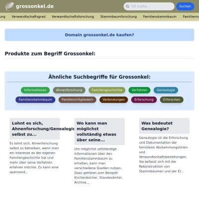 Screenshot grossonkel.de