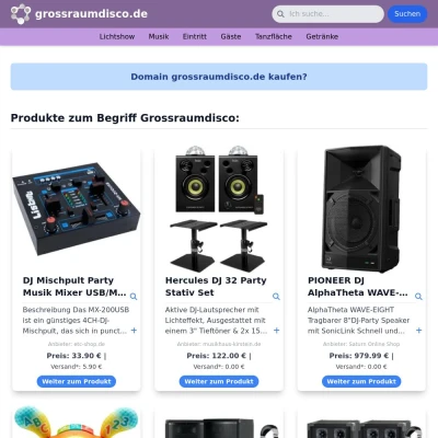 Screenshot grossraumdisco.de