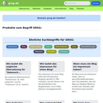 Screenshot grsg.de