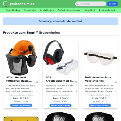 Screenshot grubenhelm.de