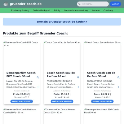 Screenshot gruender-coach.de