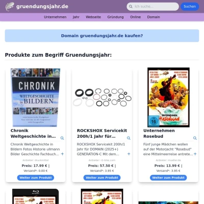 Screenshot gruendungsjahr.de