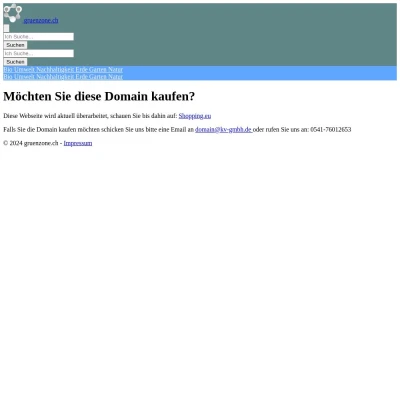 Screenshot gruenzone.ch