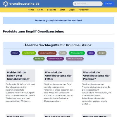 Screenshot grundbausteine.de