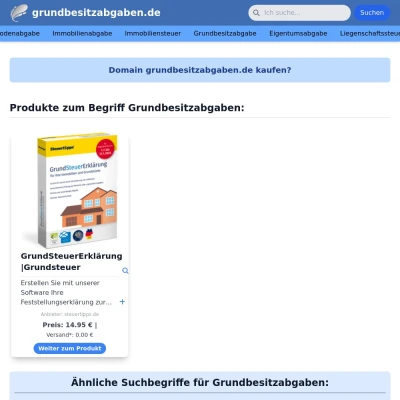 Screenshot grundbesitzabgaben.de