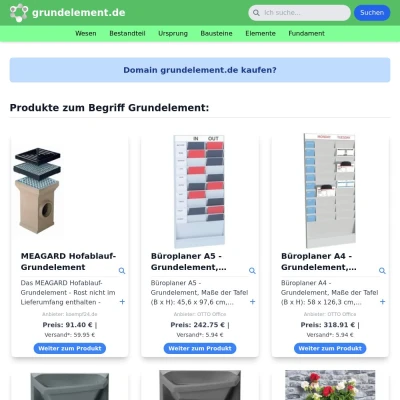 Screenshot grundelement.de
