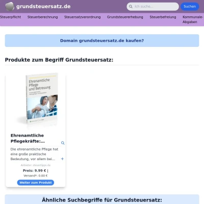 Screenshot grundsteuersatz.de