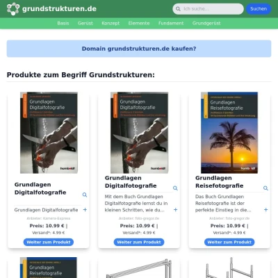 Screenshot grundstrukturen.de