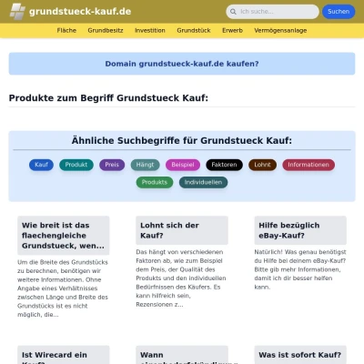 Screenshot grundstueck-kauf.de