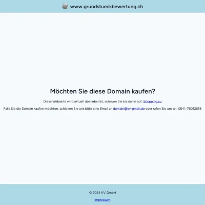 Screenshot grundstueckbewertung.ch