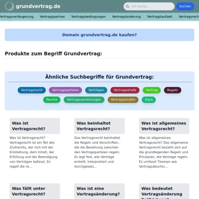 Screenshot grundvertrag.de