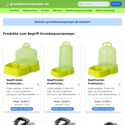 Screenshot grundwasserpumpe.de