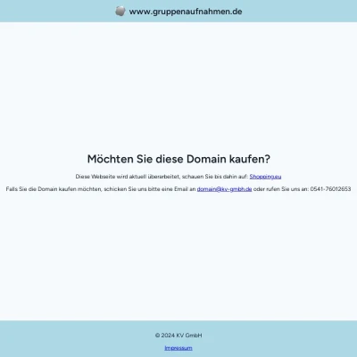 Screenshot gruppenaufnahmen.de