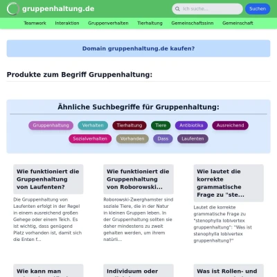 Screenshot gruppenhaltung.de