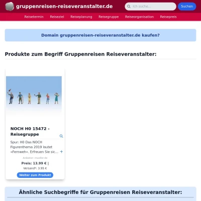 Screenshot gruppenreisen-reiseveranstalter.de