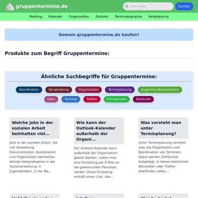 Screenshot gruppentermine.de