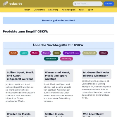 Screenshot gskw.de