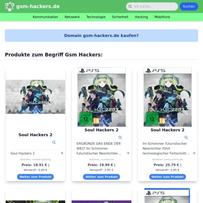 Screenshot gsm-hackers.de
