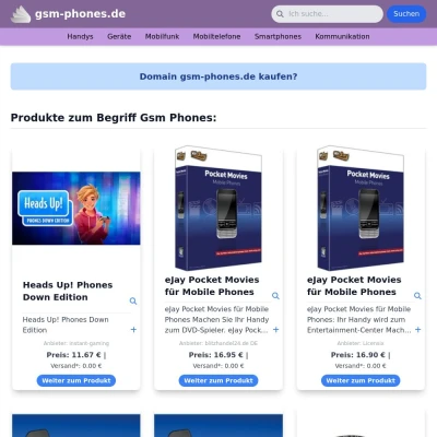 Screenshot gsm-phones.de