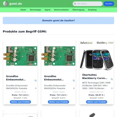 Screenshot gsmi.de