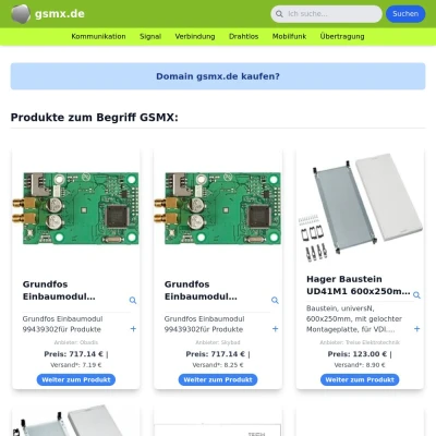Screenshot gsmx.de