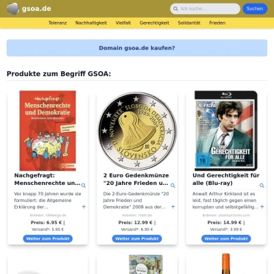 Screenshot gsoa.de