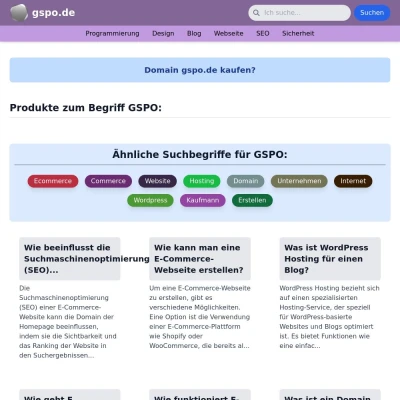 Screenshot gspo.de