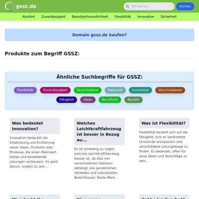 Screenshot gssz.de