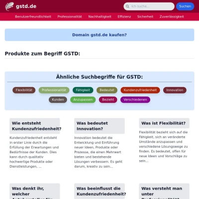 Screenshot gstd.de